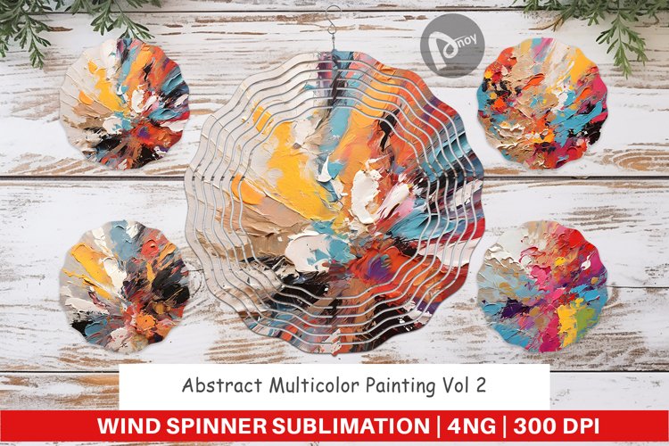 Wind Spinner Multicolor Painting