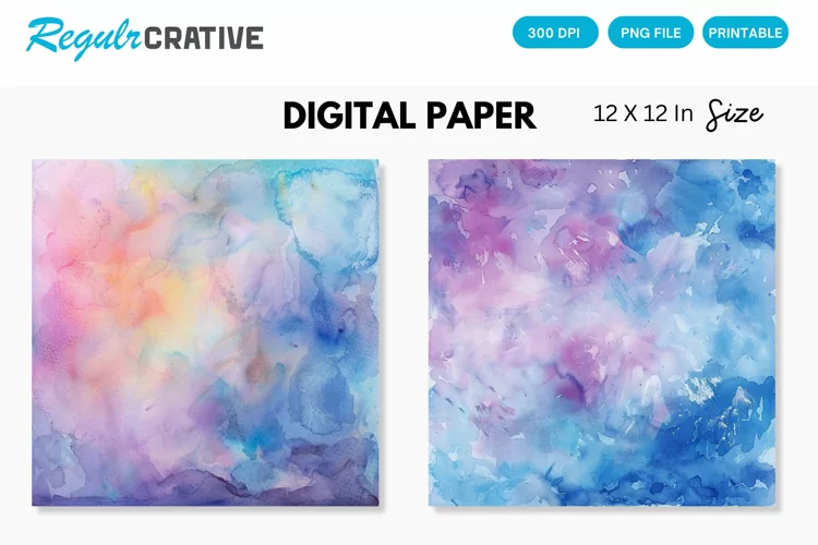 Abstract Pastel Digital Paper, Abstract Pastel Background