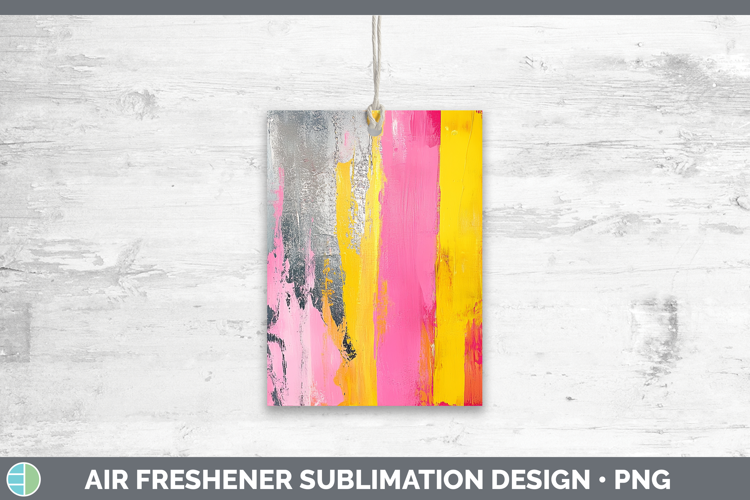 Abstract Pink Air Freshener Sublimation Car Freshener Design