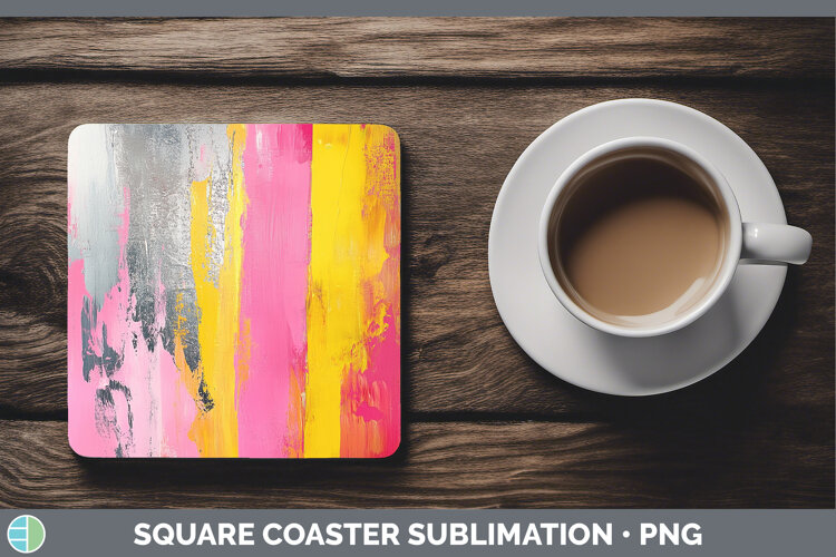 GorgeousAbstract Square Coaster design.
