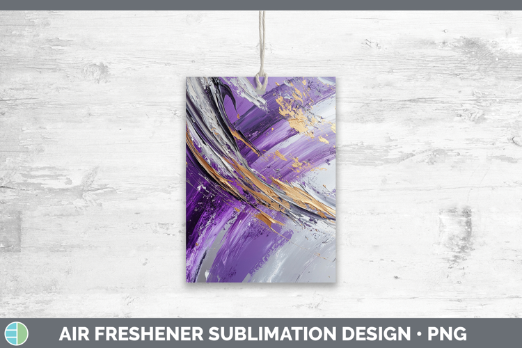 Abstract Purple Air Freshener Sublimation Car Freshener Desi