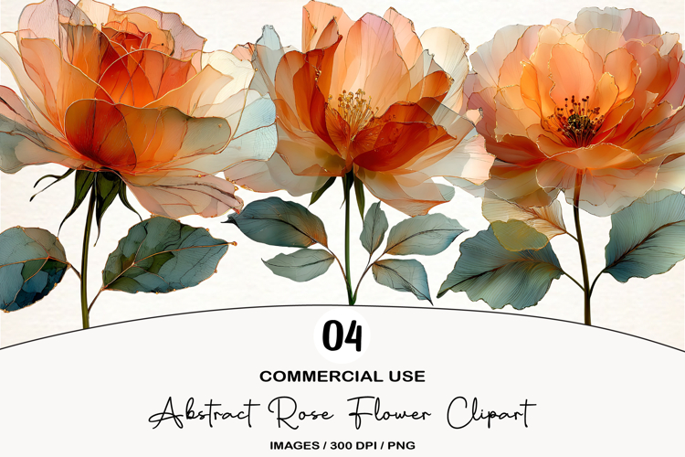 Rose Flower Clipart Image 7