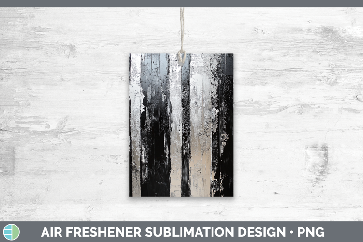 Abstract Silver Air Freshener Sublimation Car Freshener Desi