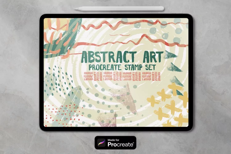 Abstract Stamp Brushes for Procreate