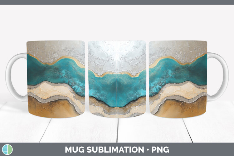 GorgeousAbstract Mug Wrap design.