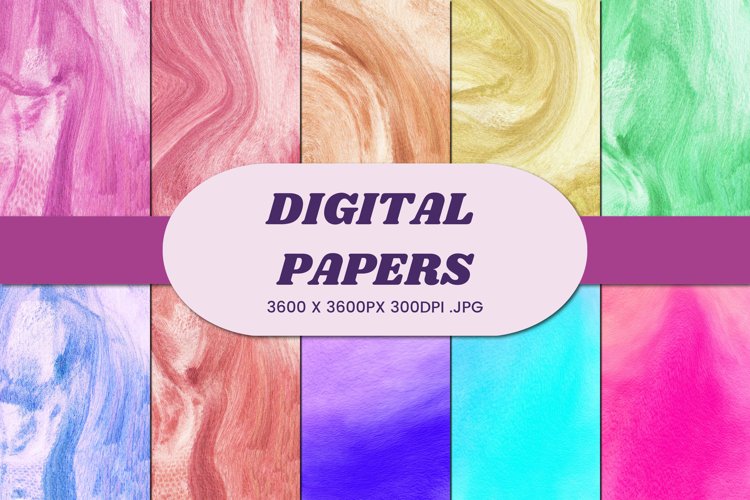 Abstract Watercolor 110 Digital Paper Background