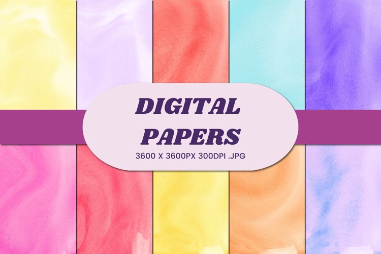 Abstract Watercolor 111 Digital Paper Background
