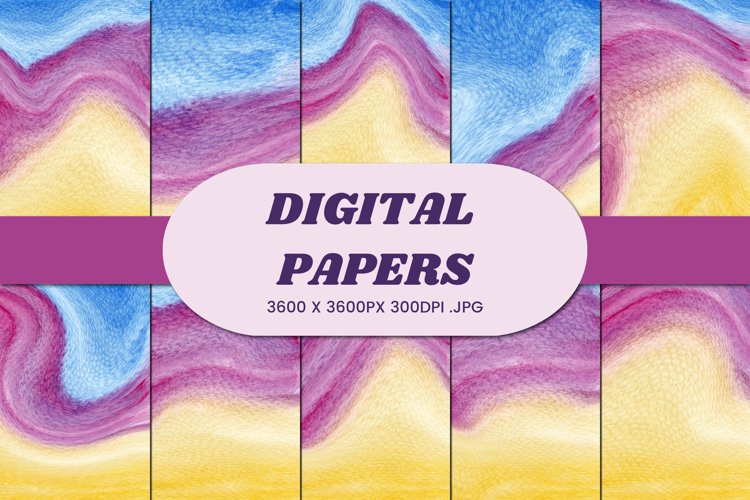 Abstract Watercolor 20 Digital Paper Background