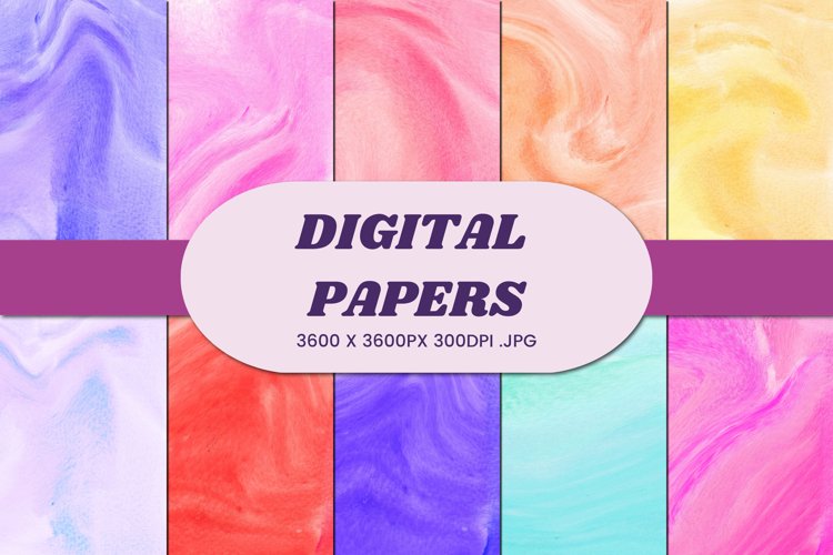 Abstract Watercolor 59 Digital Paper Background