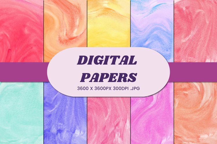 Abstract Watercolor 60 Digital Paper Background