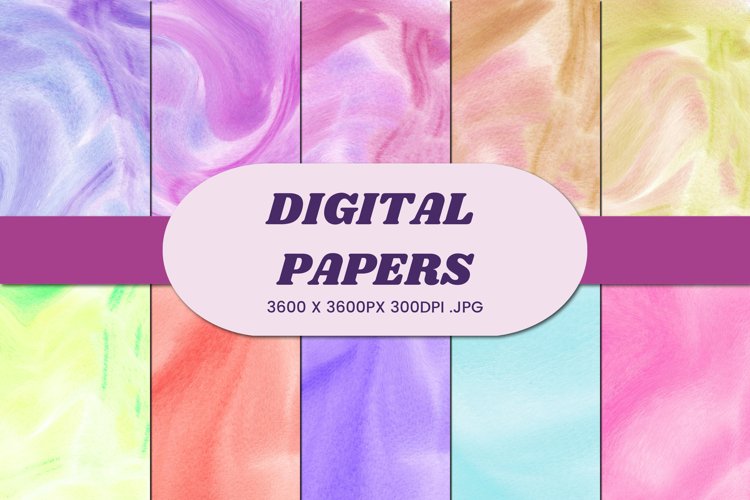 Abstract Watercolor 80 Digital Paper Background