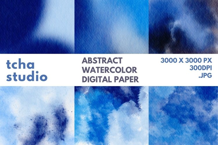 Abstract Watercolor Digital Paper Background