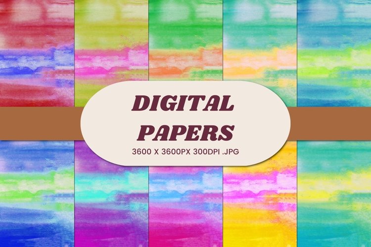 Abstract Watercolor Digital Papers 11 Background