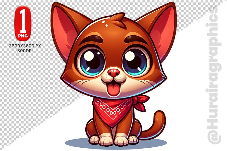 Cute Cat Clipart Image 14