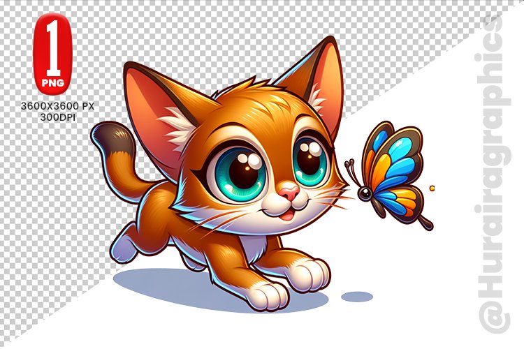 Cute Cat Clipart Image 5