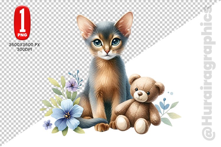 Cute Cat Clipart Image 6