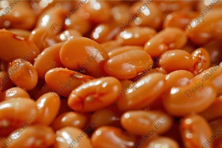 Delicious pinto beans close up