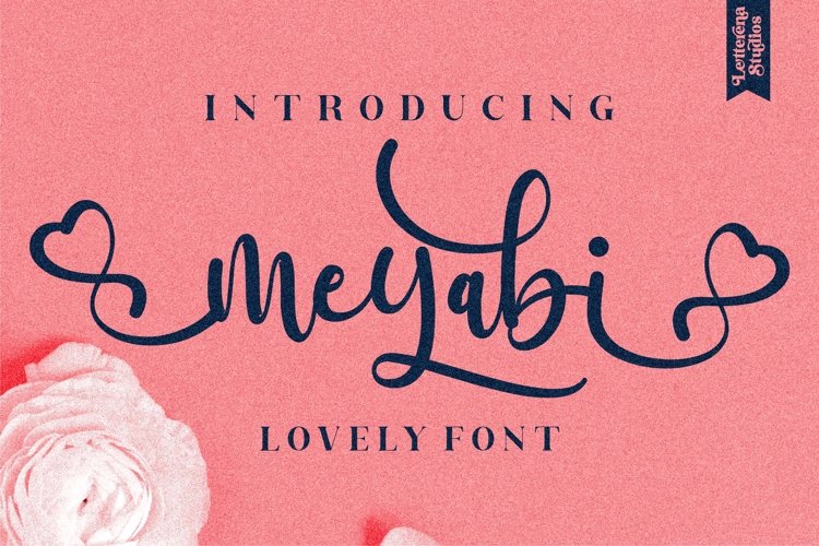 meyabi - Beautiful Lovely Script Font example image 1