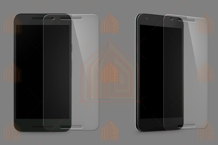 Google Nexus 5X Tempered Glass Template  example image 1