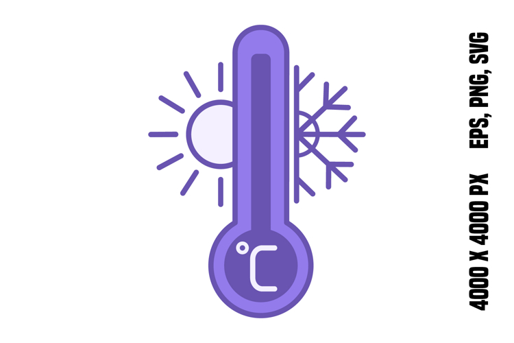 Colored Temperature Icon