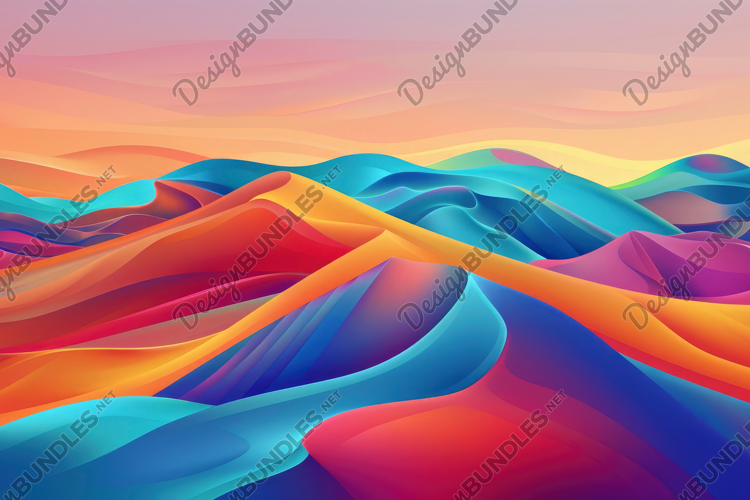 Waves Art Background Wallpaper