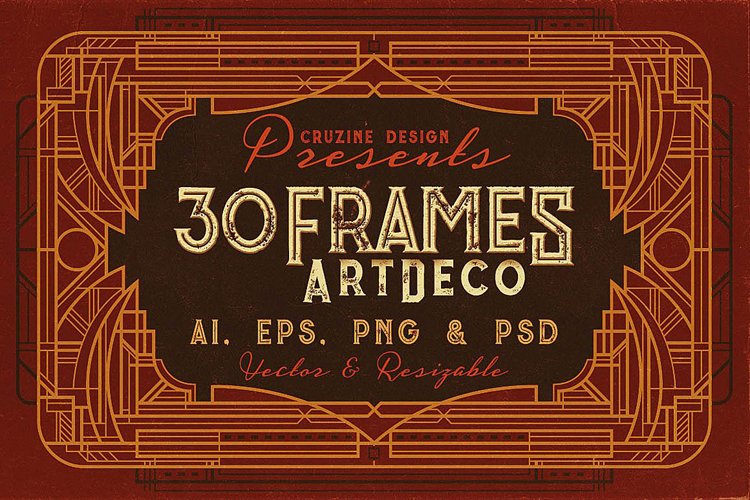 30 ArtDeco Frames example image 1