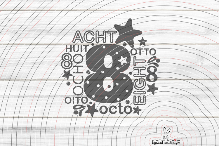 Eight Cutting File SVG DXF