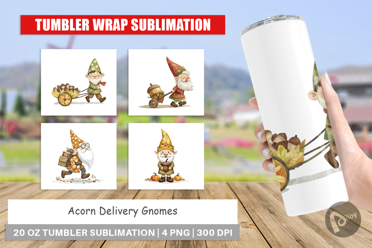 Tumbler Acorn Gnome Delivery