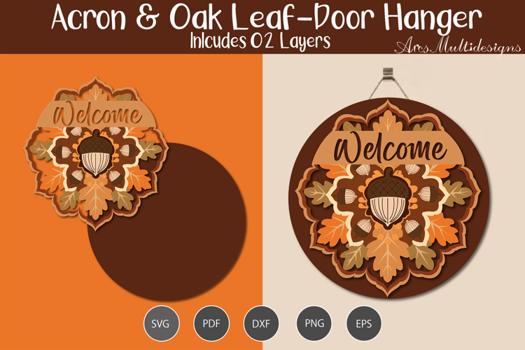 Autumn Welcome Sign SVG