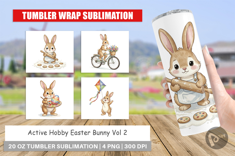 Active Hobby Easter Bunny Tumbler