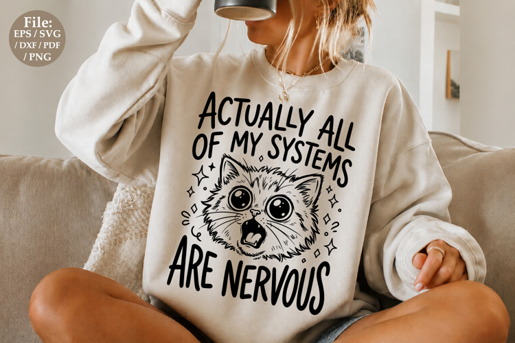 Actually All My Systems Are Nervous SVG Design