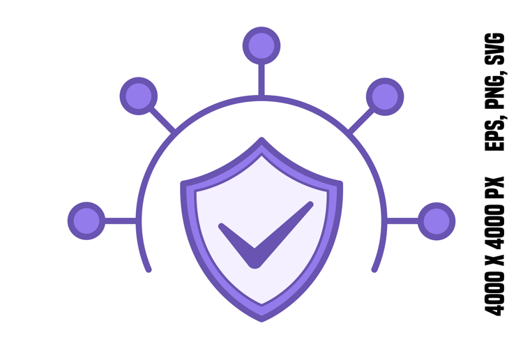 Colored Protection Management Icon
