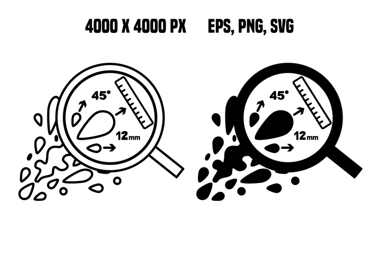 Blood Spatter Forensic Analysis Icons
