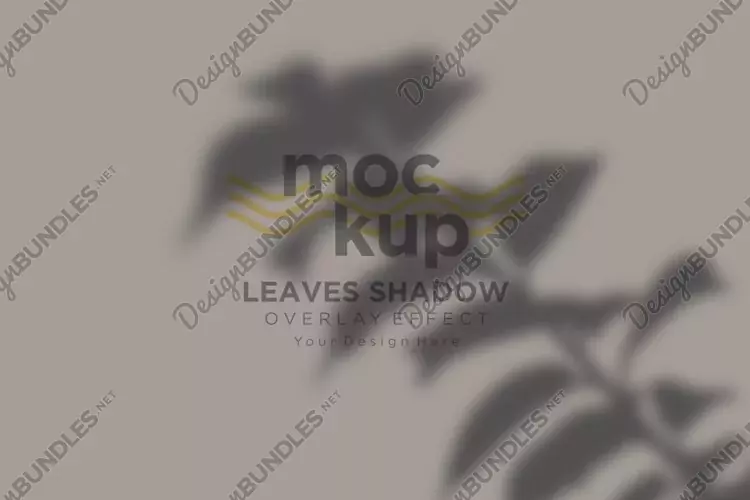 Leaves Shadow Overlay Effect Mockup