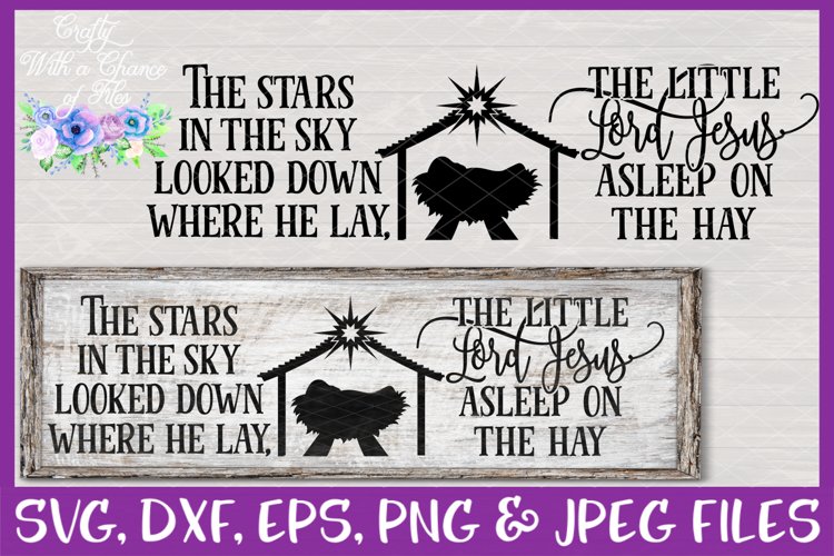 Little Lord Jesus SVG | Christmas SVG | Nativity Scene SVG example image 1