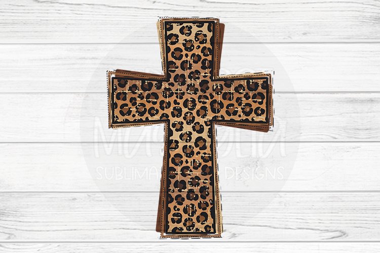 Leopard Print Cross example image 1