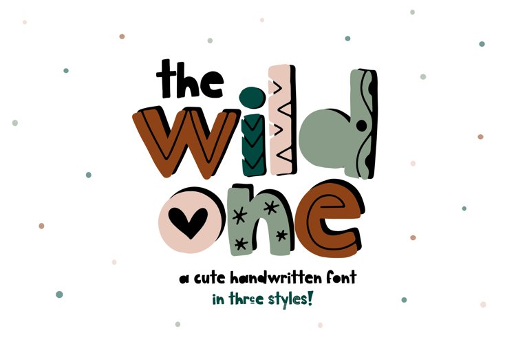 The Wild One - A Fun Handwritten Font with Alternatives! example image 1