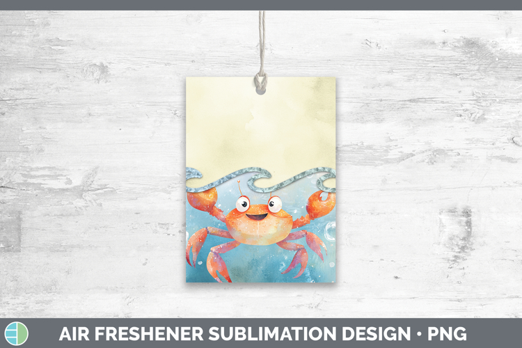 Add A Name Crab Air Freshener Sublimation Car Freshener Desi