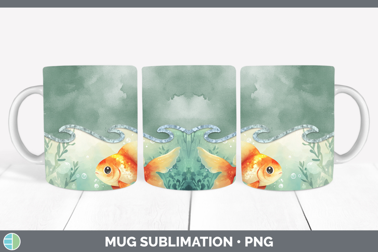 Add A Name Fish Mug Wrap Sublimation Coffee Cup Designs