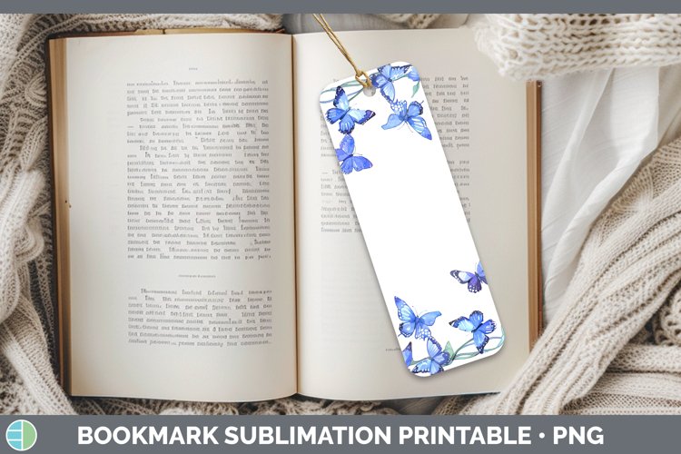 Add a Name Flowers Periwinkle Bookmark Sublimation Printable