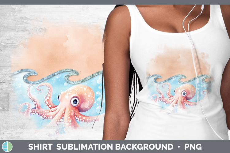 Add A Name Octopus Shirt Sublimation Sublimation Background
