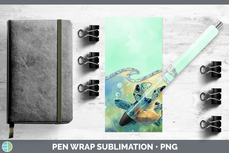 Add A Name Sea turtle Pen Wrap Sublimation Pen Designs
