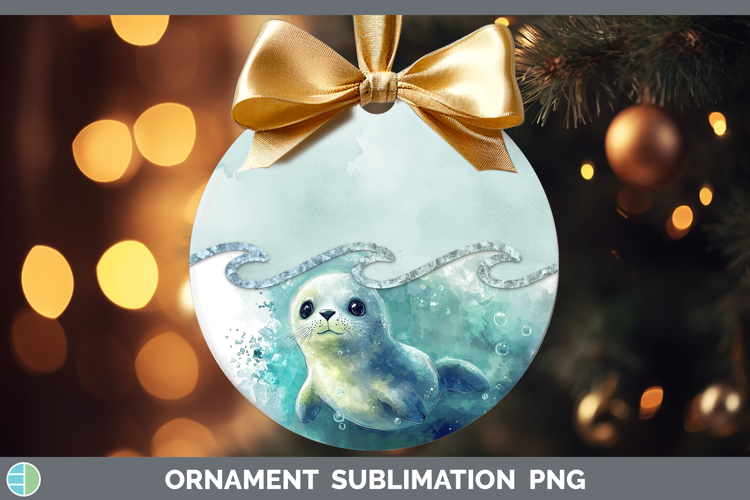 Add A Name Seal Ornament Sublimation Bauble Designs