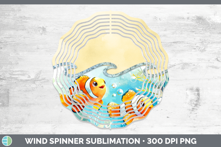 Add A Name Tropical Fish Wind Spinner Sublimation Spinner De