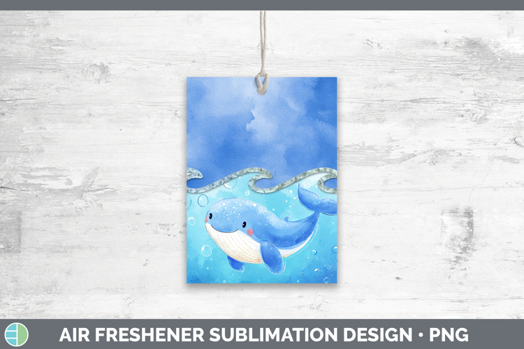 Add A Name Whale Air Freshener Sublimation Car Freshener Des
