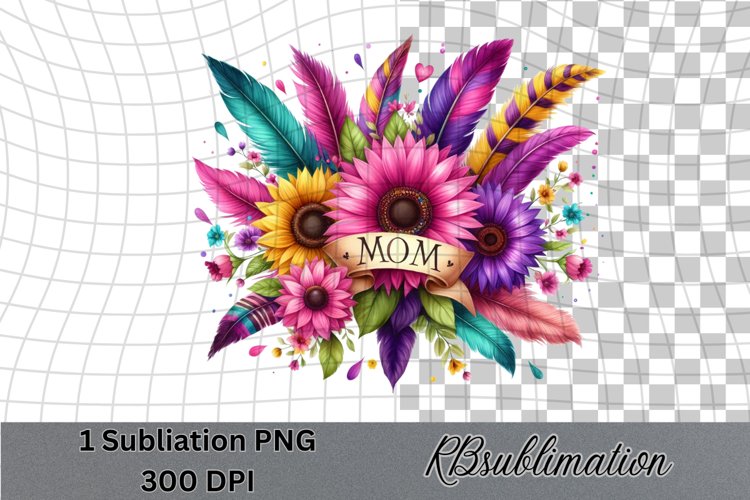 Mom Watercolor Clipart PNG Design