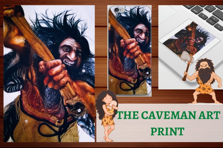 The Caveman Art Print