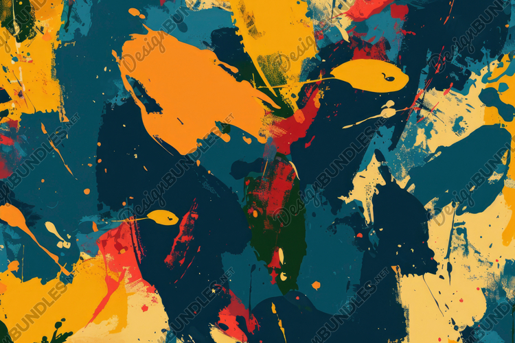 Paint Style Abstract Background Wallpaper example image 1