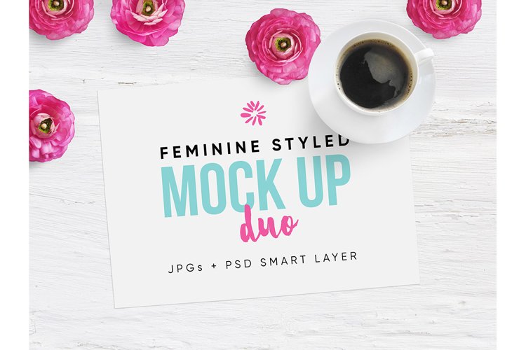 Feminine Styled Stock mockup set example image 1