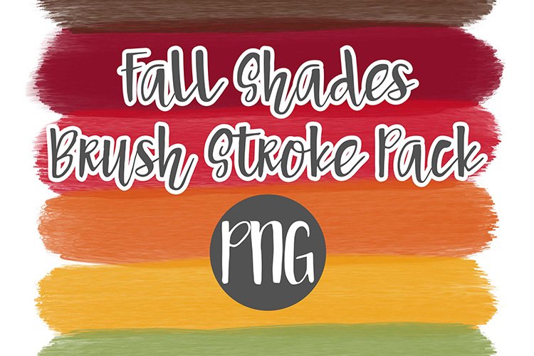 Fall Shades Brush Stroke Pack example image 1